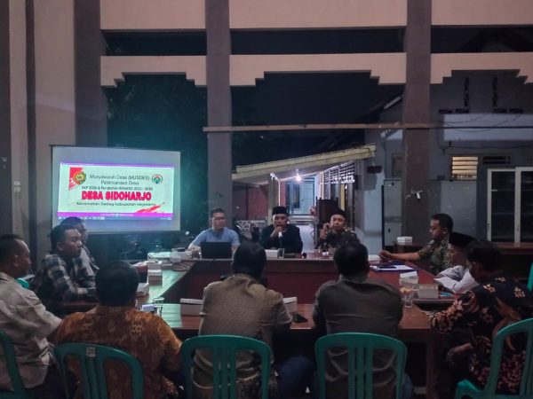 Penyusunan Perencanaan Desa Sidoharjo Melalui MUSDES