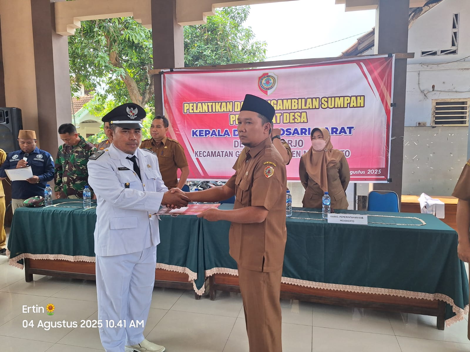 Pelatikan Dan Pengambilan Sumpah Jabatan Kepala Dusun Losari Barat Desa Sidoharjo Pelatikan Dan Pengambilan Sumpah Jabatan Kepala Dusun Losari Barat Desa Sidoharjo