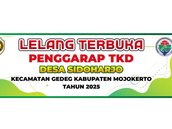 Untuk meningkatkan PAD TA. 2025 Pemerintahan Desa Sidoharjo Menggelar Lelang Terbuka