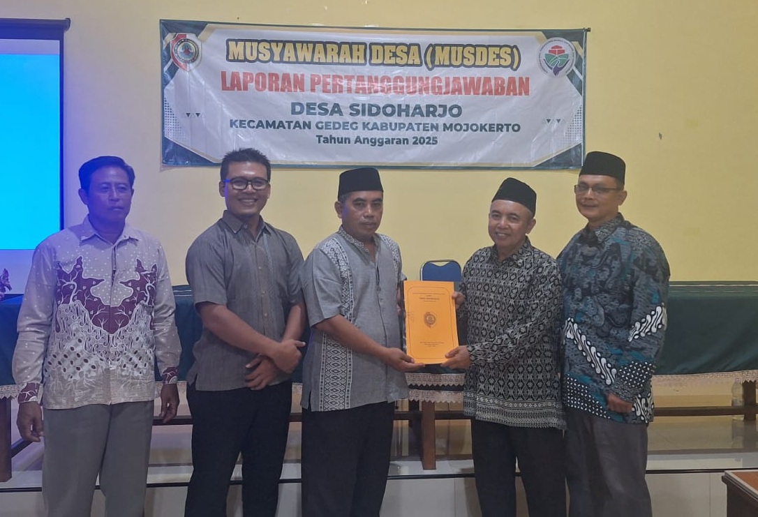 Penyampaian LPPD Pemerintah Desa Sidoharjo TA. 2025 Melalui Musdes