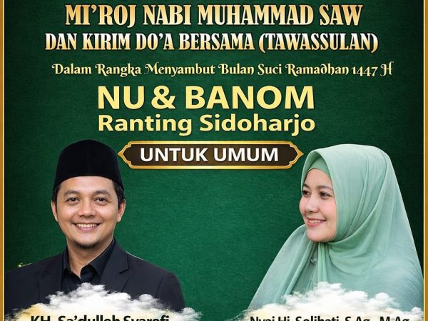 Peringatan Isro Mi'roj Nabi Muhammad SAW Desa Sidoharjo Kec. Gedeg