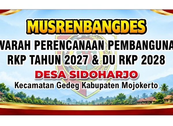 Pemerintah Desa Sidoharjo Menggelar MUSRENBANGDES untuk menyusun RKPDes