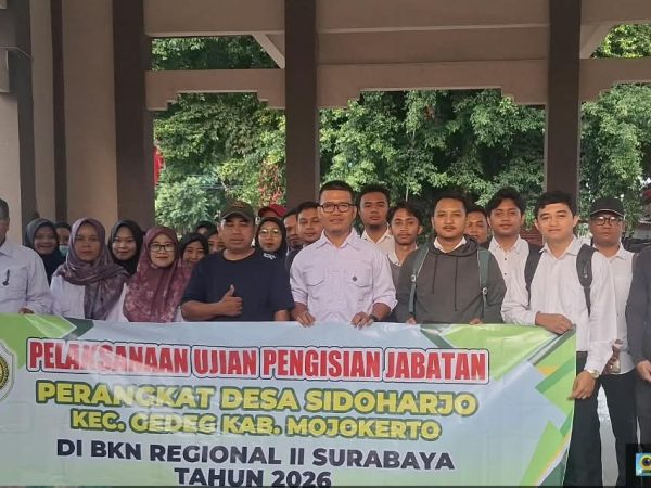 melalui metode CAT pemerintah Desa Sidoharjo Kecamatan gedeg melakukan proses pengisian jabatan