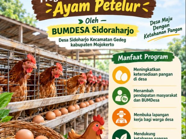 PRAKTIK BAIK DANA DESA 2026 Program Ketahanan Pangan Oleh BUMDESA Sidoraharjo Desa Sidoharjo Kecamatan Gedeg kabupaten Mojokerto